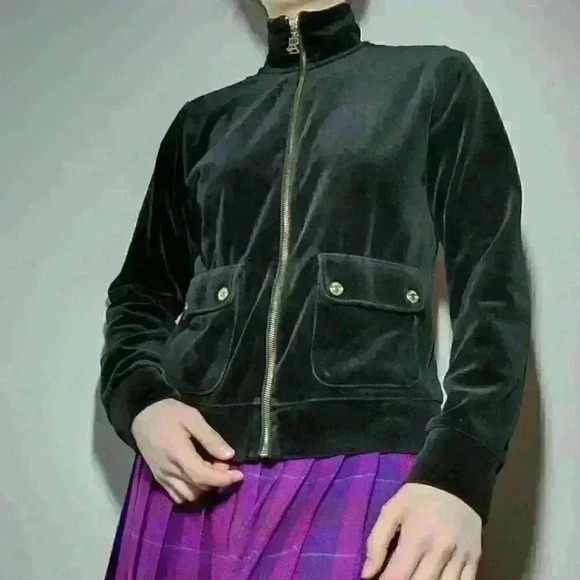 Ralph Lauren Black Velvet Sweatshirt - Picture 5 of 13